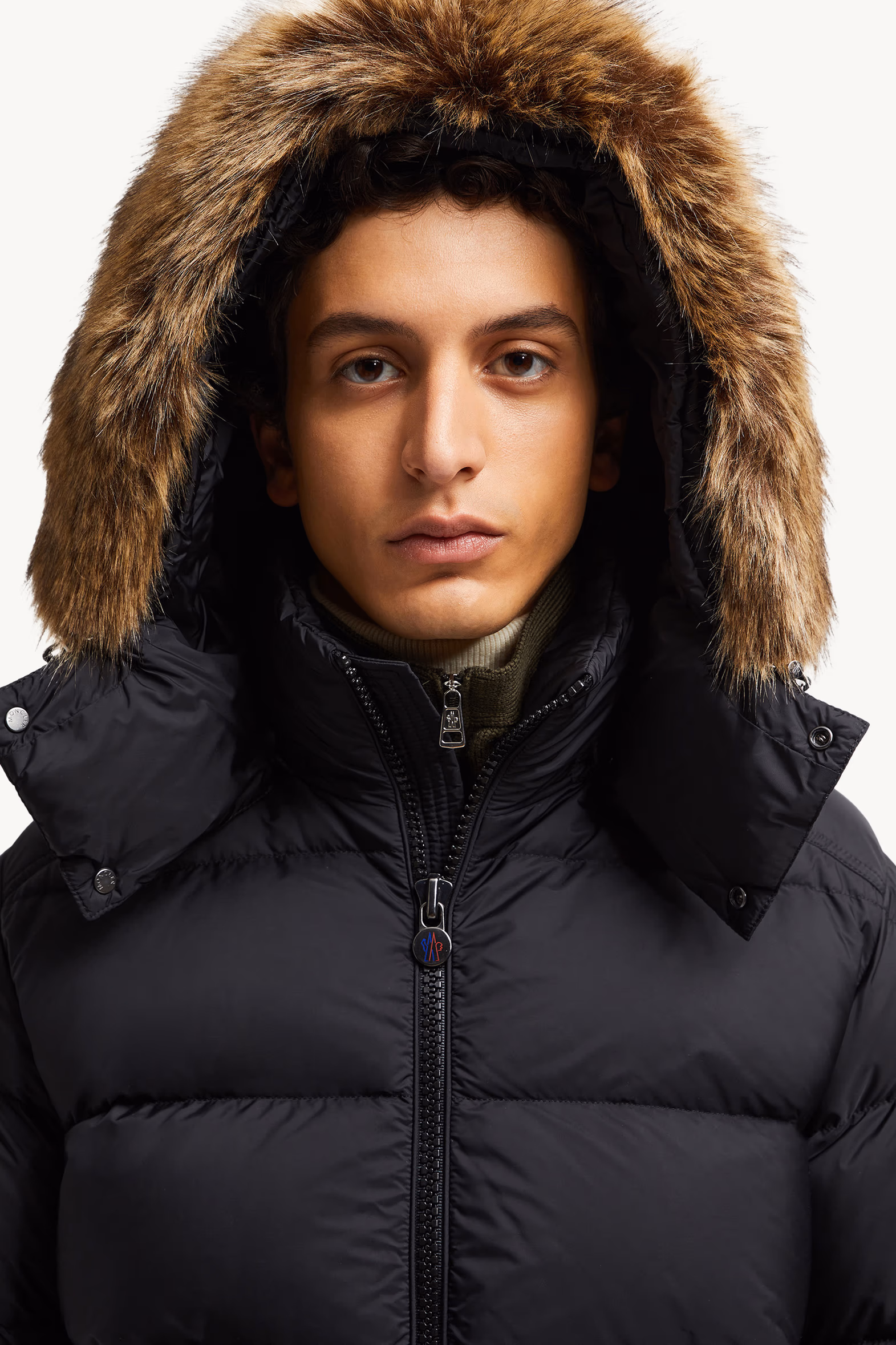 Mayaf Hooded Short Down Jacket Men Black Moncler 4